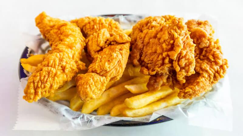 (E2) FRIED CATFISH (2) & CHICKEN TENDER(2)
