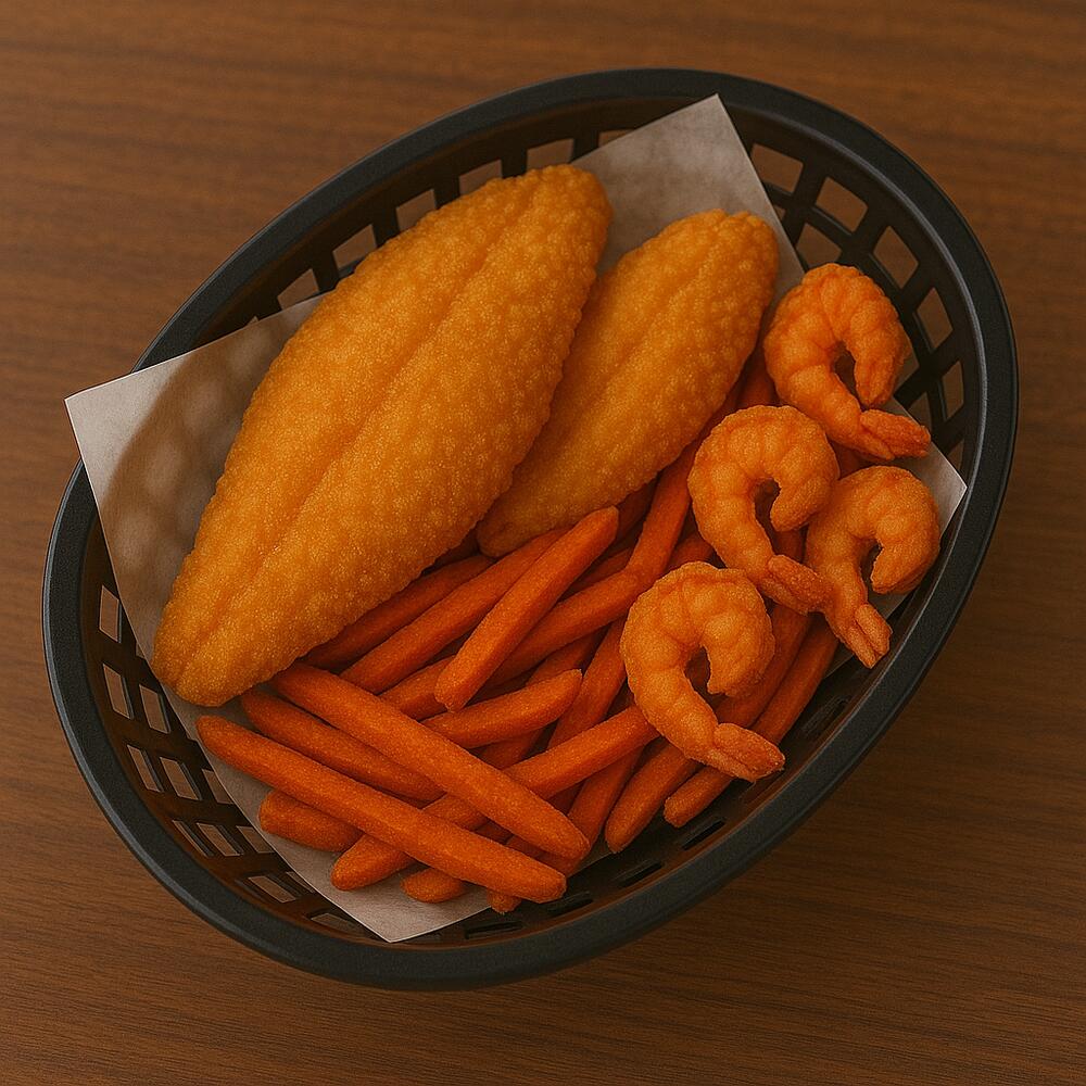 (A1) FRIED SHRIMP(4) & TILAPIA (2)